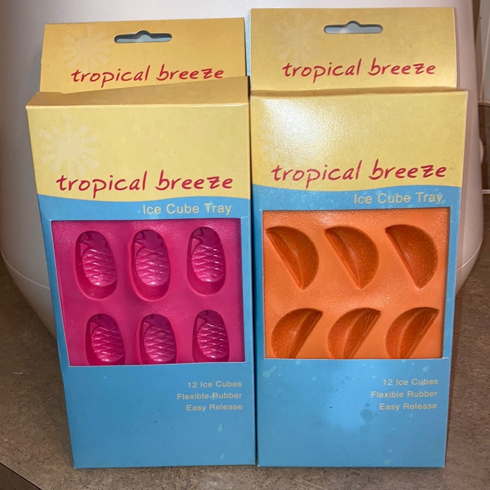 Pineapple & Citrus Slice Ice cube trays